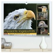 Imposante Vogelporträts (hochwertiger Premium Wandkalender 2025 DIN A2 quer), Kunstdruck in Hochglanz - Sabine Löwer