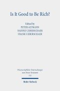 Cover-Bild zum Titel 'Is It Good to Be Rich?' von ''