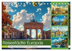Reisestädte Europas (Tischkalender 2025 DIN A5 quer), CALVENDO Monatskalender - Steffen Gierok-Latniak