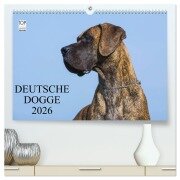 Cover-Bild zum Titel 'Deutsche Dogge 2026 (hochwertiger Premium Wandkalender 2026 DIN A2 quer), Kunstdruck in Hochglanz' von 'Sigrid Starick'