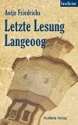 Letzte Lesung Langeoog - Antje Friedrichs