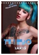 TATTOO TARTS - Inked Killer Babes (Tischkalender 2025 DIN A5 hoch), CALVENDO Monatskalender - Andreas Comandante
