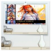 Urban Girls. Paintings (hochwertiger Premium Wandkalender 2026 DIN A2 quer), Kunstdruck in Hochglanz - Rose Hurley