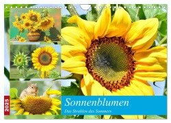 Sonnenblumen. Das Strahlen des Sommers (Wandkalender 2025 DIN A4 quer), CALVENDO Monatskalender - Rose Hurley