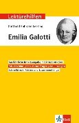 Lektürehilfen Gotthold Ephraim Lessing "Emilia Galotti" - 