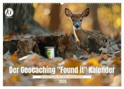 Der Geocaching Found it Kalender (Wandkalender 2025 DIN A2 quer), CALVENDO Monatskalender - Kerstin Waurick