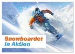Snowboarder in Aktion (Wandkalender 2025 DIN A2 quer), CALVENDO Monatskalender - Liselotte Brunner-Klaus