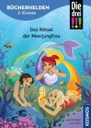 Cover-Bild zum Titel 'Die drei !!!, Bücherhelden 2. Klasse, Das Rätsel der Meerjungfrau' von 'Jule Ambach'