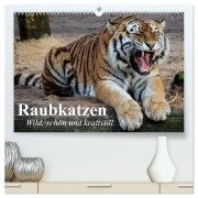 Cover-Bild zum Titel 'Raubkatzen. Wild, schön und kraftvoll (hochwertiger Premium Wandkalender 2026 DIN A2 quer), Kunstdruck in Hochglanz' von 'Elisabeth Stanzer'