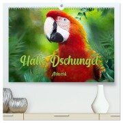 Hallo Dschungel - Artwork (hochwertiger Premium Wandkalender 2026 DIN A2 quer), Kunstdruck in Hochglanz - Liselotte Brunner-Klaus