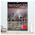 Metropolen im Blitzlicht (hochwertiger Premium Wandkalender 2025 DIN A2 hoch), Kunstdruck in Hochglanz - Peter Roder