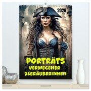 Porträts verwegener Seeräuberinnen (hochwertiger Premium Wandkalender 2026 DIN A2 hoch), Kunstdruck in Hochglanz - Werner Braun