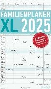 Familienplaner XL 2025 mit 6 Spalten - Familien-Timer 26x45 cm - Offset-Papier - mit Ferienterminen - Wand-Planer - Familienkalender - Alpha Edition - 