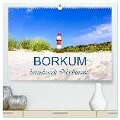 Borkum, bezaubernde Nordseeinsel (hochwertiger Premium Wandkalender 2025 DIN A2 quer), Kunstdruck in Hochglanz - Andrea Dreegmeyer