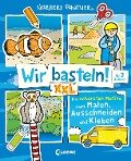 Cover-Bild zum Titel 'Wir basteln! XXL - Die schönsten Motive zum Malen, Ausschneiden und Kleben (blau)' von ''
