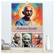Mahatma Gandhi (hochwertiger Premium Wandkalender 2026 DIN A2 hoch), Kunstdruck in Hochglanz - Steffani Lehmann