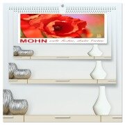 Mohn, zarte Blüten, starke Farben (hochwertiger Premium Wandkalender 2026 DIN A2 quer), Kunstdruck in Hochglanz - Sabine Löwer