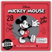 Cover-Bild zum Titel 'Disney Mickey Mouse 2026 - Wandkalender' von 'Danilo Promotion Ltd'