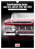 Amerikanische Autos aus den Jahren 1957 bis 1976 Frontansichten (Wandkalender 2025 DIN A4 hoch), CALVENDO Monatskalender - Beate Gube