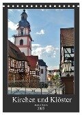 Kirchen und Klöster deutsche Kleinode (Tischkalender 2025 DIN A5 hoch), CALVENDO Monatskalender - Andrea Janke