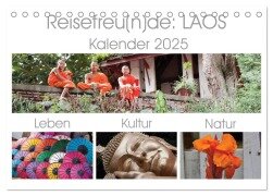 Reisefreu(n)de: Laos (Tischkalender 2025 DIN A5 quer), CALVENDO Monatskalender - Sven Gruse