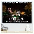 Ljubljana - Ein nächtlicher Stadtspaziergang (hochwertiger Premium Wandkalender 2024 DIN A2 quer), Kunstdruck in Hochglanz - Alexander Bartek