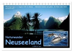 Naturwunder Neuseeland - in Bild und Text (Tischkalender 2025 DIN A5 quer), CALVENDO Monatskalender - Ferry Böhme