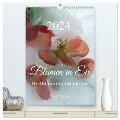 Blumen in Eis (hochwertiger Premium Wandkalender 2024 DIN A2 hoch), Kunstdruck in Hochglanz - Birgit Rossi