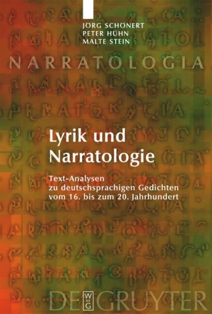 Lyrik und Narratologie - Jörg Schönert, Peter Hühn, Malte Stein