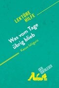 Cover-Bild zum Titel 'Was vom Tage übrig blieb von Kazuo Ishiguro (Lektürehilfe)' von 'der Querleser'