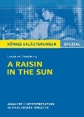 Cover-Bild zum Titel 'A Raisin in the Sun von Lorraine Hansberry' von 'Lorraine Hansberry'