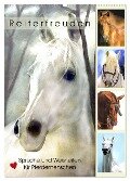 Reiterfreuden. Sprüche und Weisheiten für Pferdemenschen (Wandkalender 2024 DIN A2 hoch), CALVENDO Monatskalender - Rose Hurley