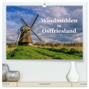 Windmühlen in Ostfriesland (hochwertiger Premium Wandkalender 2025 DIN A2 quer), Kunstdruck in Hochglanz - LianeM LianeM