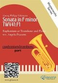 (solo part) Sonata in F minor - Euphonium or Trombone and Piano - Angelo Piazzini, Georg Philipp Telemann