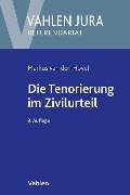 Die Tenorierung im Zivilurteil - Markus van den Hövel, Egon Schneider