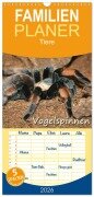 Cover-Bild zum Titel 'Familienplaner 2026 - Vogelspinnen mit 5 Spalten (Wandkalender, 21 x 45 cm) CALVENDO' von 'Barbara Mielewczyk'