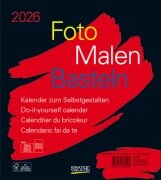 Cover-Bild zum Titel 'Foto-Malen-Basteln Bastelkalender schwarz 2026' von ''
