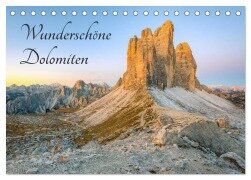 Wunderschöne Dolomiten (Tischkalender 2025 DIN A5 quer), CALVENDO Monatskalender - Michael Valjak