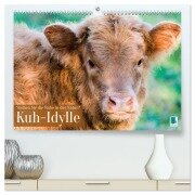 Kuh-Idylle: Suchen Sie die Ruhe in der Natur? (hochwertiger Premium Wandkalender 2026 DIN A2 quer), Kunstdruck in Hochglanz - Calvendo Calvendo