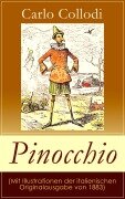 Cover-Bild zum Titel 'Pinocchio (Mit Illustrationen der italienischen Originalausgabe von 1883)' von 'Carlo Collodi'
