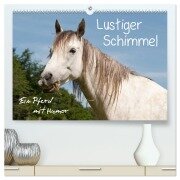 Lustiger Schimmel - ein Pferd mit Humor (hochwertiger Premium Wandkalender 2026 DIN A2 quer), Kunstdruck in Hochglanz - Meike Bölts