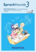 Cover-Bild zum Titel 'Sprachfreunde 3. Schuljahr. Arbeitsheft Fördern. Ausgabe Süd' von 'Katrin Junghänel, Susanne Kelch, Andrea Knöfler'