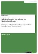 Cover-Bild zum Titel 'Schriftsteller und Journalisten im Nationalsozialismus' von 'Lena Hans'