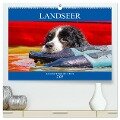 Landseer - Ein starker Freund auf 4 Pfoten (hochwertiger Premium Wandkalender 2025 DIN A2 quer), Kunstdruck in Hochglanz - Sigrid Starick