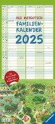 Ali Mitgutsch Familienkalender 2025 - Wandkalender - Familienplaner mit 5 Spalten - Format 22 x 49,5 cm - 