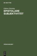 Cover-Bild zum Titel 'Epistolare Subjektivität' von 'Gideon Stiening'