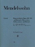Konzertstücke op. 113 und 114 für Klarinette, Basetthorn (2 Klarinetten) und Klavier - Felix Mendelssohn Bartholdy