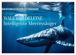 Wale und Delfine - Intelligente Meeressäuger (Wandkalender 2026 DIN A2 quer), CALVENDO Monatskalender - Claudia Kleemann