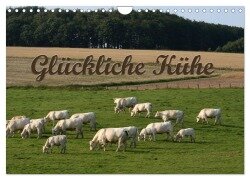 Cover-Bild zum Titel 'Glückliche Kühe (Wandkalender 2026 DIN A4 quer), CALVENDO Monatskalender' von 'Antje Lindert-Rottke'