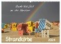 Strandkörbe ¿ bunte Vielfalt an der Nordsee (Wandkalender 2024 DIN A2 quer), CALVENDO Monatskalender - Roland T. Frank